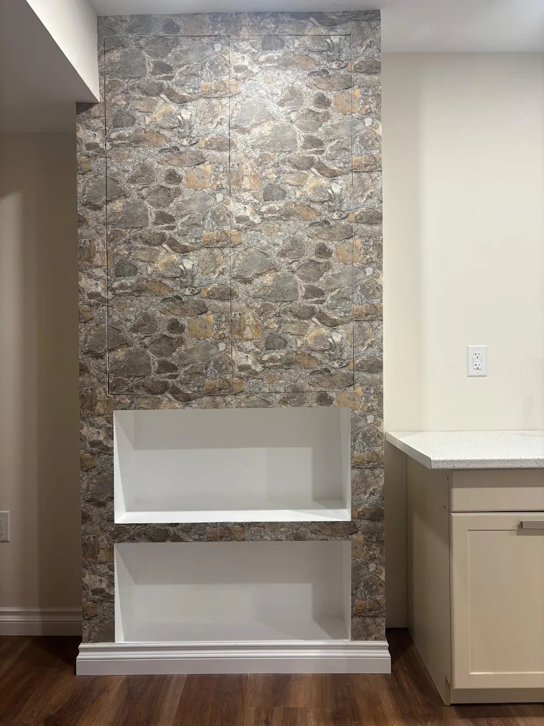 Basement Built-In Shelving